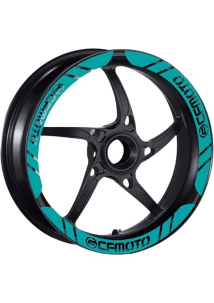 Cf Moto Uyumlu Mavi 1 Set Jant Şeridi