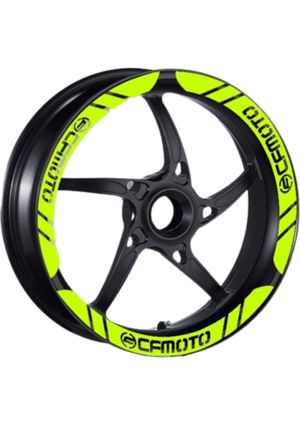 Cf Moto Uyumlu Flo Sarı 1 Set Jant Şeridi