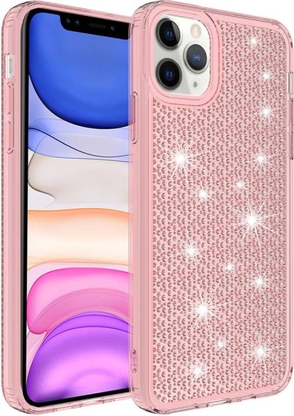 Apple iPhone 11 Pro ile Uyumlu Kılıf Parlak Tasarım Kadın Telefon Kılıfı Kapak