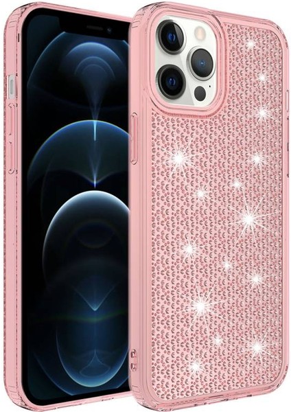 Apple iPhone 12 Pro Max ile Uyumlu Kılıf Parlak Tasarım Kadın Telefon Kılıfı Kapak