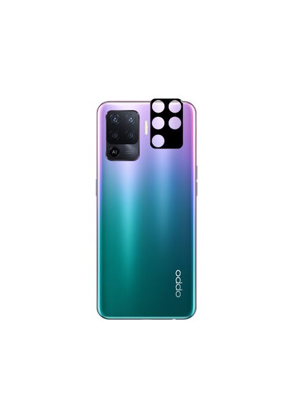 Oppo Reno 5 Lite Uyumlu Kamera Lens Koruyucu Tam Kaplayan Kavisli Kamera Lens Koruyucu