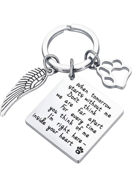Pet Memorial Keychain Hediyeleri Erkekler Için Evcil Hayvan Hediyesi Kadın Anıt Keyasyonu (Yurt Dışından)
