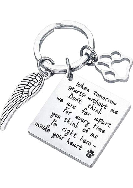 Pet Memorial Keychain Hediyeleri Erkekler Için Evcil Hayvan Hediyesi Kadın Anıt Keyasyonu (Yurt Dışından)
