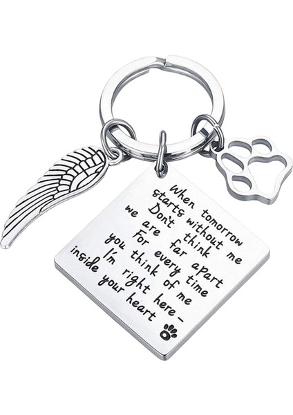 Pet Memorial Keychain Hediyeleri Erkekler Için Evcil Hayvan Hediyesi Kadın Anıt Keyasyonu (Yurt Dışından)