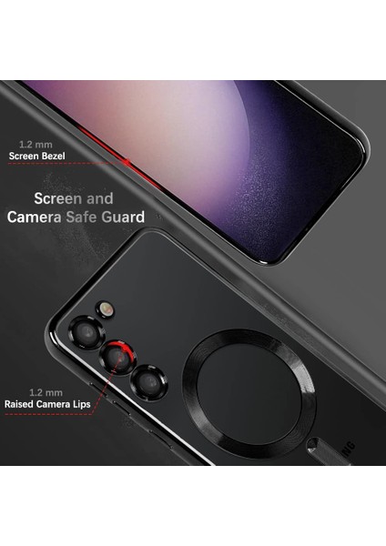 Galaxy S23 Kılıf Magsafe Şarj Özellikli Kamera ve Lens Korumalı Esnek Silikon Dempre Case fırsatları