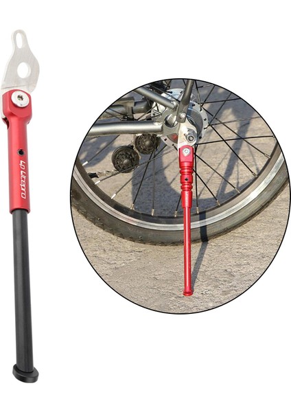 Tek Bacaklı Arka Montajda Kayma Önleyici Katlanır Bisiklet Kickstand 16 (Yurt Dışından)