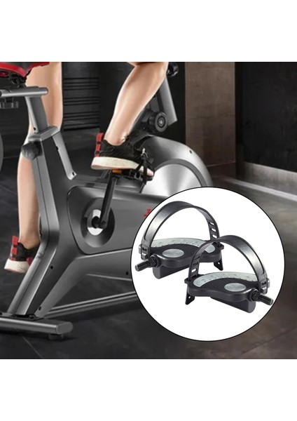 Egzersiz Bisikleti Pedalları W / Ayarlanabilir Sapanlar Ev Gym Bisiklet Değiştirme Uzun 12.7mm Mil (Yurt Dışından) fırsatları