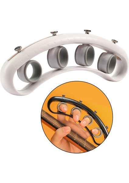 Gitar Parmak Egzersiz Genişletici Enstrüman Eğitmeni Parmak Açık Eğitim Beyaz (Yurt Dışından) fırsatları