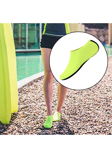 Unisex Su Sporları Çorap Ayakkabı Tüplü Şnorkel Hızlı Kuru Yüzme Sörf Yeşil 38-39 (Yurt Dışından) fırsatları