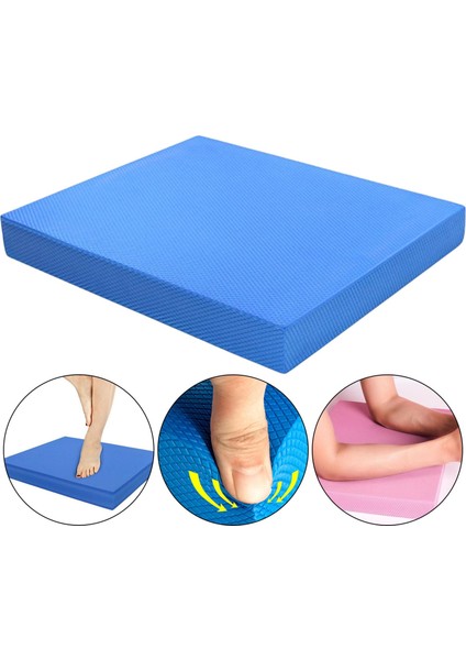 1pc Denge Pedi Rehabilitasyon Slip Olmayan Yoga Mat Köpük Pedi Yoga Iç Mekan Mavisi (Yurt Dışından) modelleri