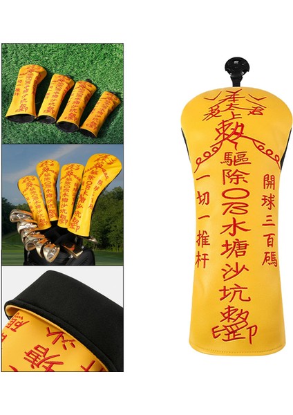 Pu Deri Golf Kulübü Kafa Kapak Sürücü / Fairway Ahşap / Hibrit Kafa Kapak Yok Ut (Yurt Dışından) indirimleri