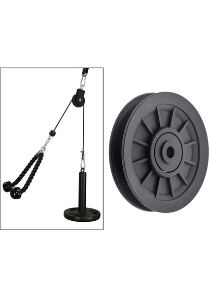 105MM Rulman Kasnak Tekerlek Kablosu Spor Ev Gym Ekipmanları Egzersiz Yedek Delik 10MM (Yurt Dışından)