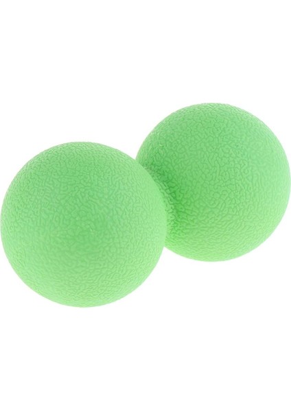 Pvc Tek Top / Fıstık Ayak Spor Aracı Masaj Topu Stres Kabartma Çift Top Yeşil (Yurt Dışından)