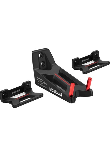 Kapalı Garaj Montaj Rafı Duvar Asılı Pedal Tutucu 3pcs Siyah (Yurt Dışından)