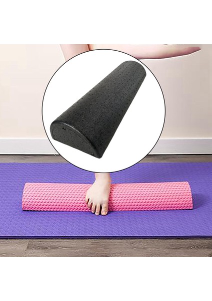 Yarım Yuvarlak Yoga Sütun Silindir Masaj Izgara Geri Egzersiz Yoga Için Yoga Tuğlası 45CM (Yurt Dışından) modelleri