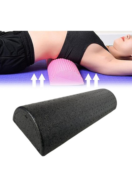 Yarım Yuvarlak Yoga Sütun Silindir Masaj Izgara Geri Egzersiz Yoga Için Yoga Tuğlası 45CM (Yurt Dışından) indirimleri