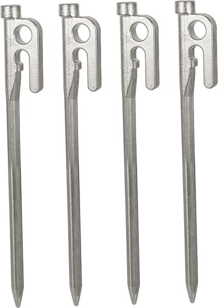 4 Parça 20/30 cm 201 Paslanmaz Çelik Çadır Çivi Spike Gölgelik Çadır Peg Bokta 20 cm Gümüş (Yurt Dışından)
