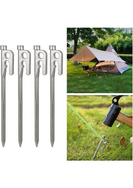 4 Parça 20/30 cm 201 Paslanmaz Çelik Çadır Çivi Spike Gölgelik Çadır Peg Bokta 20 cm Gümüş (Yurt Dışından) fırsatları