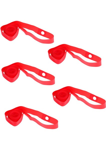5 Adet Bisiklet Lastik Astar Iç Tüp Ped Lastik Koruma Bandı 20/24/26/700C 20INCH x 16-18MM Kırmızı (Yurt Dışından)