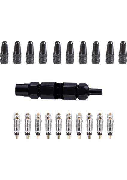 Presta Valf Çekirdek Çıkartma Aracı Kiti Mtb Yol Bisikli Bisiklet Tubless Lastik Valf Siyah (Yurt Dışından) fiyatları