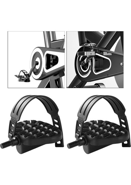 Sapanlar ile Egzersiz Bisikleti Pedalları 1/2-Inç, 9/16-Inç Mil Bisiklet Pedalı Uzun A (Yurt Dışından) fırsatları