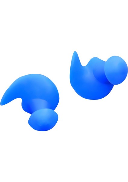 Yüzme Fiş Spiral Kulaklık Duş Gürültü Redüktör Kılıf Aksesuarları ile Mavi (Yurt Dışından)