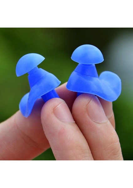 Yüzme Fiş Spiral Kulaklık Duş Gürültü Redüktör Kılıf Aksesuarları ile Mavi (Yurt Dışından) fırsatları