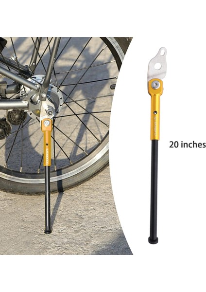 Katlanır Bisiklet Kickstand Arka Montaj Tek Yan Standı Birdy Katlanır Bisiklet Altın 20IN (Yurt Dışından) fırsatları