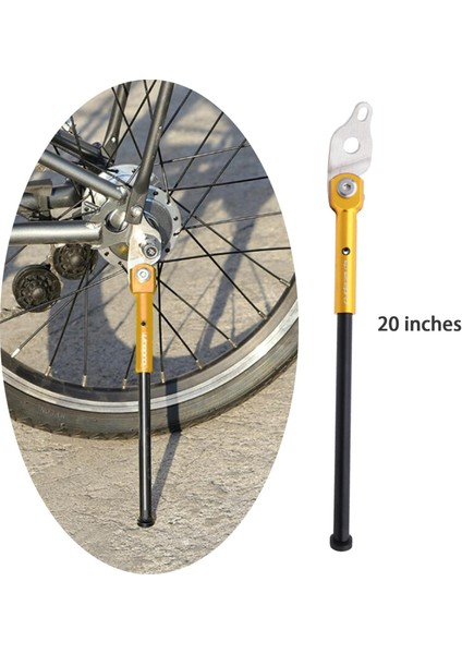Katlanır Bisiklet Kickstand Arka Montaj Tek Yan Standı Birdy Katlanır Bisiklet Altın 20IN (Yurt Dışından) indirimleri