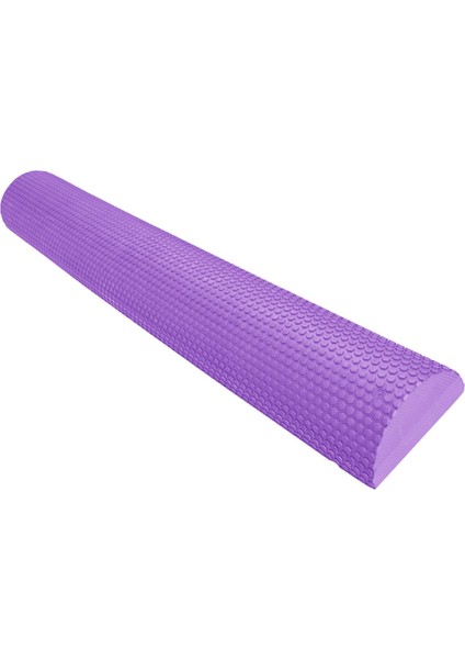 Yarım Yuvarlak Masaj Köpük Roller Yoga Pilates Fitness Ekipman Dengesi Pad Mor 60CM (Yurt Dışından)