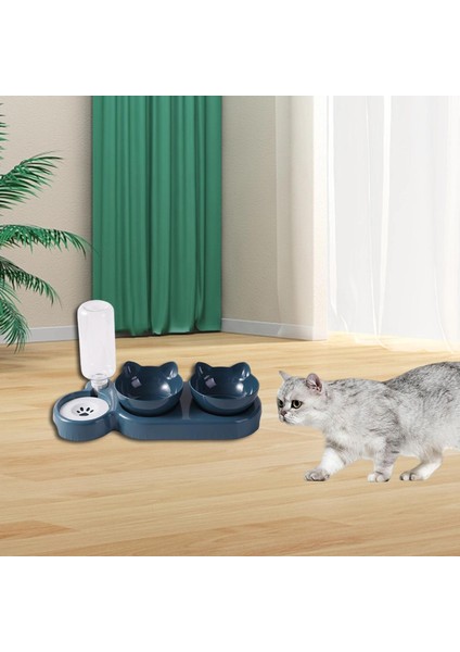 3 Arada 1 Kedi Kase Seti Evcil Hayvan Besleme Kaseleri Evcil Hayvanlar Için Kedicik Içme Mavisi (Yurt Dışından) fırsatları