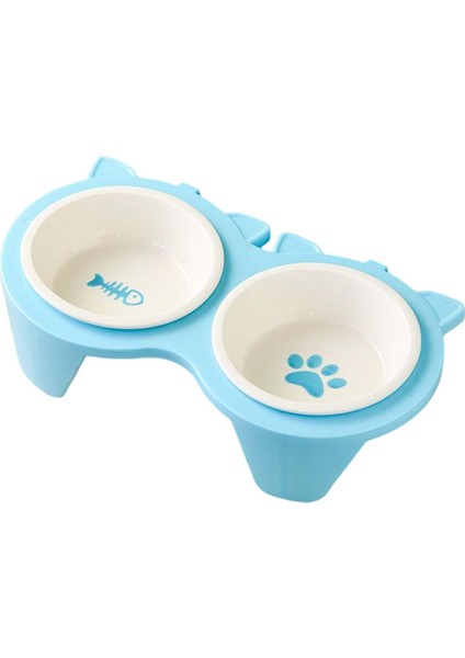 Stand Pets Malzemeleri ile Kedi Yiyecek Kaseleri Çıkarılabilir Taşınabilir Kaseler Mavi (Yurt Dışından) modelleri