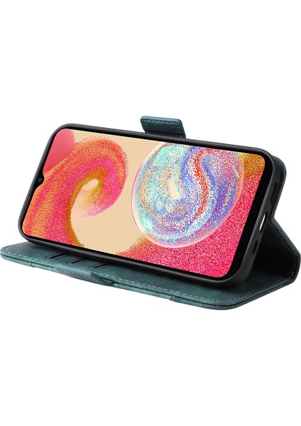 Samsung Galaxy A04E 4g Için Cep Telefonu Kapağı, Tam Koruma Cüzdan Stand Baskılı Hat Dikiş Pu Deri Kılıf (Yurt Dışından) modelleri