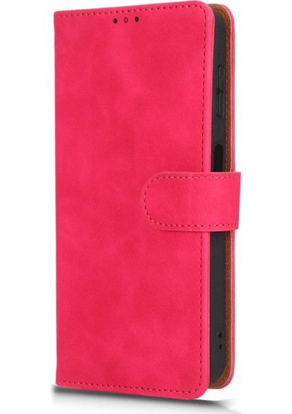 Samsung Galaxy A04E Için 4g Cilt Touch Hissed Hisset Telefon Kılıfı Cüzdan Stand Flip Pu Deri+Tpu Çizgiye Dönüş Anti Telefon Kapağı (Yurt Dışından) modelleri