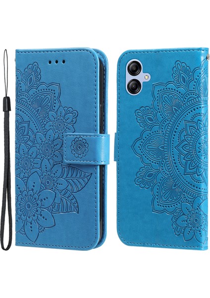 Samsung Galaxy A04E Için 4g Anti-Çizelge Pu Deri Koruyucu Telefon Kılıfı Çiçek Baskı Telefon Kapak Stand Stand Süpe (Yurt Dışından) fiyatları