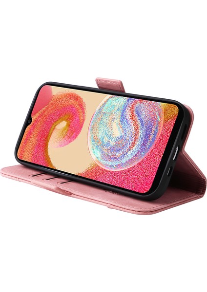 Samsung Galaxy A04E 4g Için Cep Telefonu Kapağı, Tam Koruma Cüzdan Stand Baskılı Hat Dikiş Pu Deri Kılıf (Yurt Dışından) modelleri
