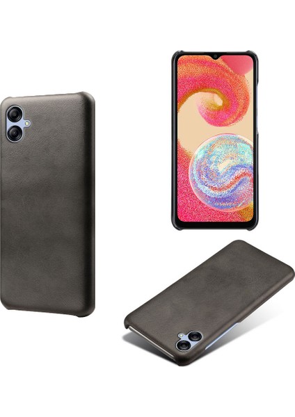 Samsung Galaxy A04E Için 4g / M04 4g / F04 4g Telefon Kılıfı Buzağı Dokusu Pu+Pc Telefon Kapağı (Yurt Dışından)