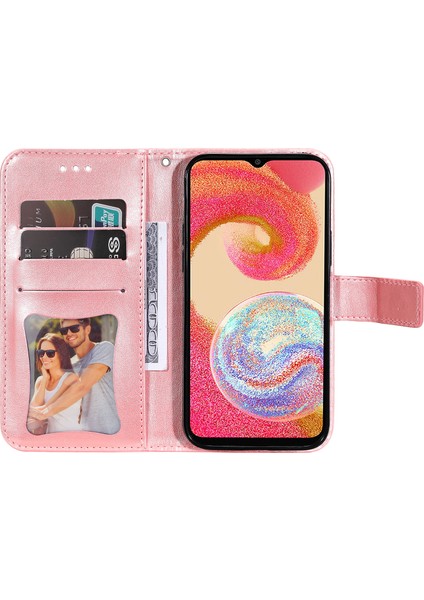 Samsung Galaxy A04E Için 4g Anti-Çizelge Pu Deri Koruyucu Telefon Kılıfı Çiçek Baskı Telefon Kapak Stand Stand Süpe (Yurt Dışından) fiyatları