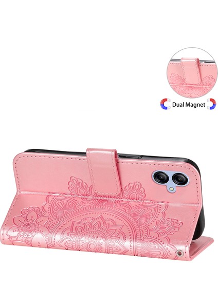 Samsung Galaxy A04E Için 4g Anti-Çizelge Pu Deri Koruyucu Telefon Kılıfı Çiçek Baskı Telefon Kapak Stand Stand Süpe (Yurt Dışından) fırsatları