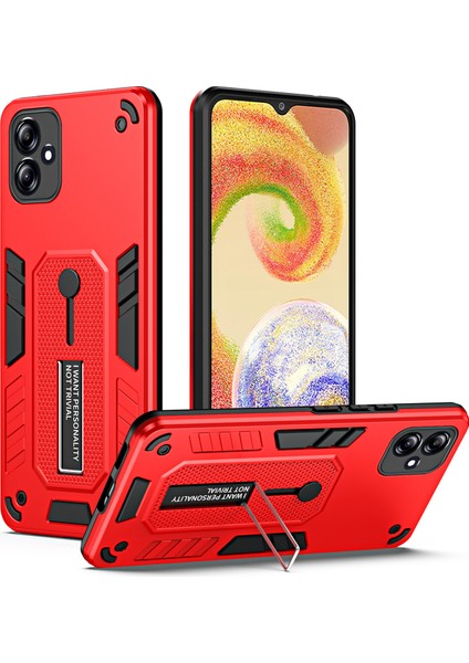 Samsung Galaxy A04 4g (164.4 x 76.3 x 9.1 Mm) Için Tpu + Pc Telefon Kılıfı, Kickstand Koruyucu Telefon Kapağı (Yurt Dışından)