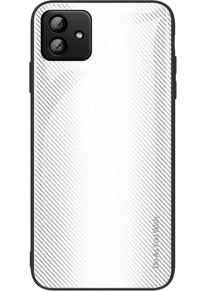 Samsung Galaxy A04 4g (164.4 x 76.3 x 9.1 Mm) Için, Damla Önleyici Telefon Kasası Karbon Fiber Doku Ince Kasa Temperli Cam+Tpu Telefon Kapağı (Yurt Dışından)