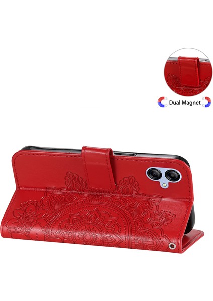 Samsung Galaxy A04E Için 4g Anti-Çizelge Pu Deri Koruyucu Telefon Kılıfı Çiçek Baskı Telefon Kapak Stand Stand Süpe (Yurt Dışından) fırsatları