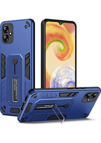 Samsung Galaxy A04 4g (164.4 x 76.3 x 9.1 Mm) Için Tpu + Pc Telefon Kılıfı, Kickstand Koruyucu Telefon Kapağı (Yurt Dışından)