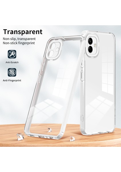 Samsung Galaxy A04 4g (164.4 x 76.3 x 9.1 Mm) Için Çizik Anti-Çizik Telefon Kılıfı 3'ü 1 Arada Tpu Arka Plaka + Pc Frame + Pc Kamera Koruma Halkası Hibrid Kapak (Yurt Dışından) fiyatları