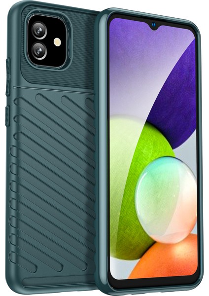 Samsung Galaxy A04E Için 4g Thunder Serisi Twill Tasarım Kalınlaştırılmış Tpu Koruyucu Kılıf Çizilmeye Dayanıklı Telefon Geri Kapak (Yurt Dışından)