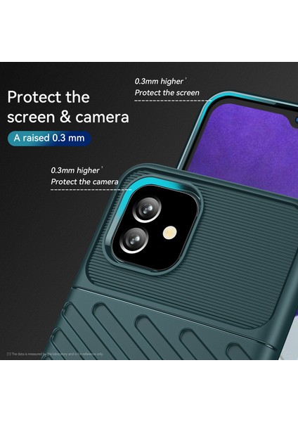 Samsung Galaxy A04E Için 4g Thunder Serisi Twill Tasarım Kalınlaştırılmış Tpu Koruyucu Kılıf Çizilmeye Dayanıklı Telefon Geri Kapak (Yurt Dışından) fırsatları