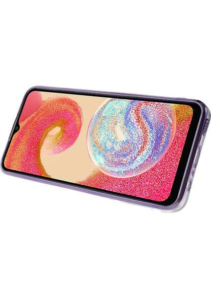 Samsung Galaxy A04E Için 4g / M04 4g / F04 4g Rhinestone Telefon Kılıfı Çiçek Deseni Kickstand Glitter Gradient Tpu Kapak (Yurt Dışından) fırsatları