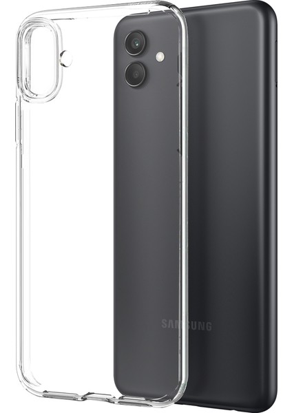 Samsung Galaxy A04 4g (164.4 x 76.3 x 9.1 Mm) 2'si-1 Arada Gall Yumuşak Tpu Telefon Kapağı + Çizgi Anti-Plosyon Anti-Posyon Temperlenmiş Cam Ekran Koruyucu (Yurt Dışından) modelleri
