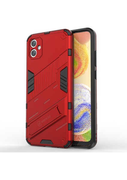 Samsung Galaxy A04E Için 4g Şok Geçirmez Kickstand Case Yumuşak Tpu Sabit Pc Anti-Fall Koruyucu Telefon Kapağı (Yurt Dışından)