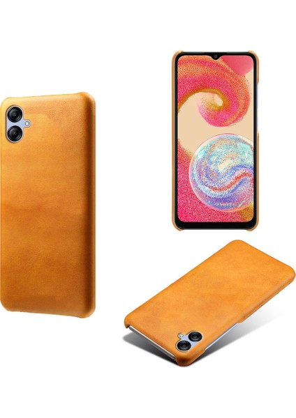 Samsung Galaxy A04E Için 4g / M04 4g / F04 4g Telefon Kılıfı Buzağı Dokusu Pu+Pc Telefon Kapağı (Yurt Dışından)